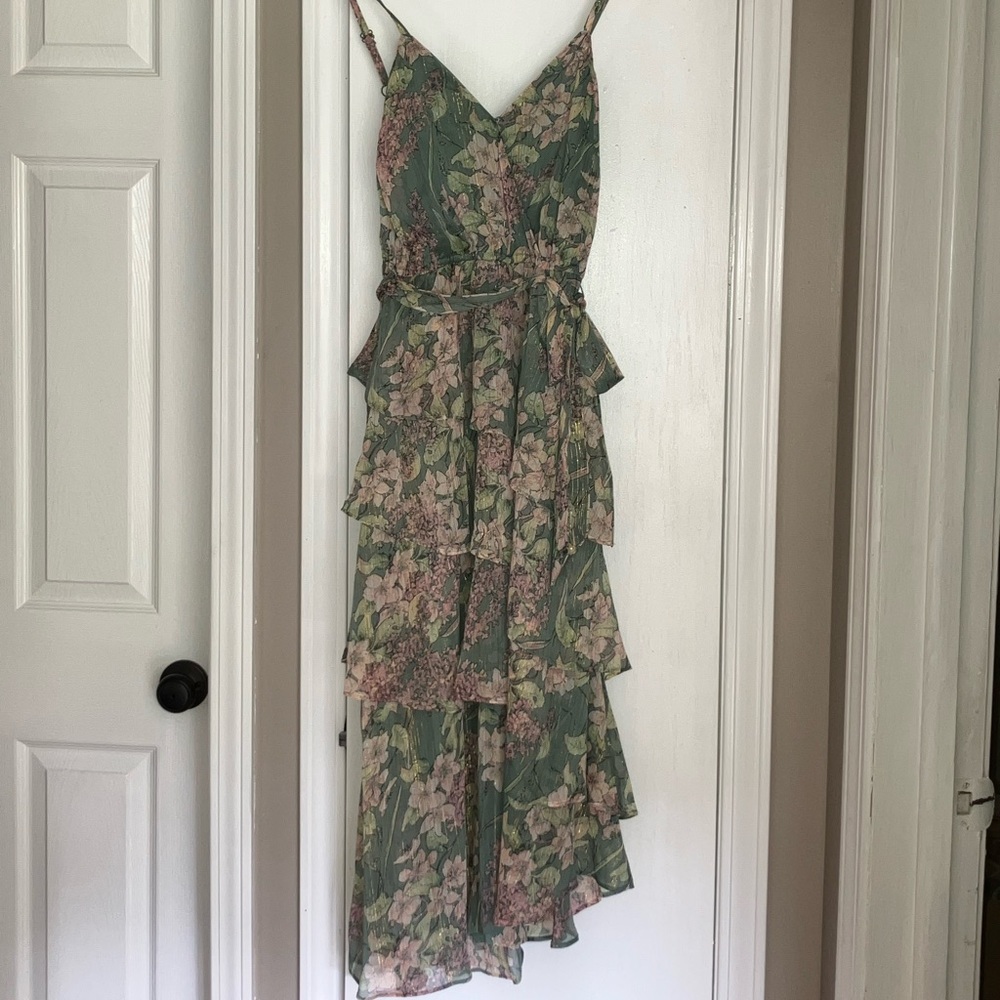 LC by Lauren Conrad Midi Ruffle Dress